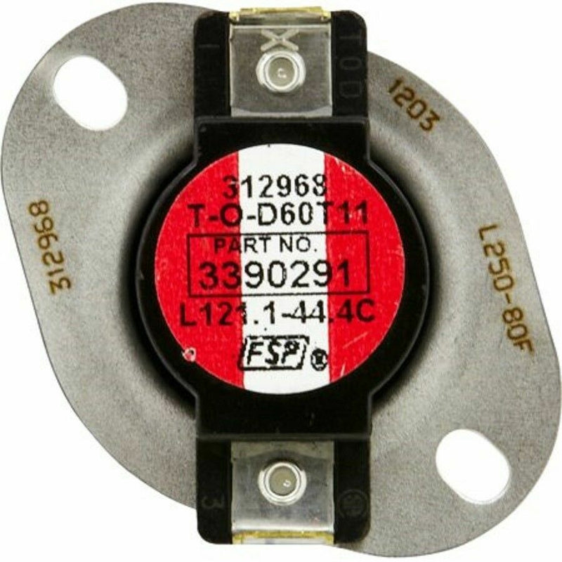✅OEM Whirlpool 3390291  Dryer Hi Limit Thermostat
