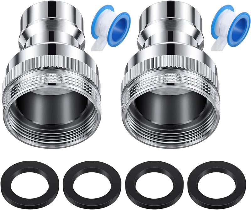 Dishwasher Faucet Adapter 15/16-27 Male 55/64-27 Famale 2-Pack