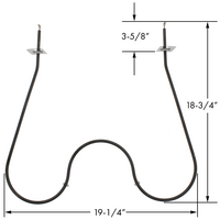 Bake Element 202-874879-001,  K1313169, K1313171, 5308003347,  316225001