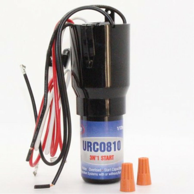 Supco URCO810 Hard Start Kit Relay, Start Capacitor, Overload replaces URO810