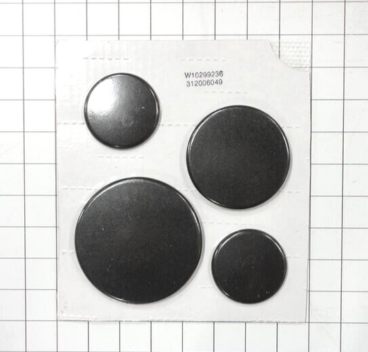 Authentic Whirlpool Burner Cap Kit WPW10299236 W10299236