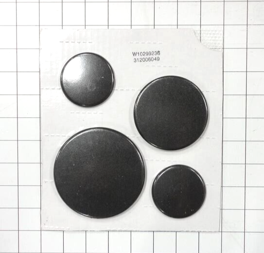 Authentic Whirlpool Burner Cap Kit WPW10299236 W10299236