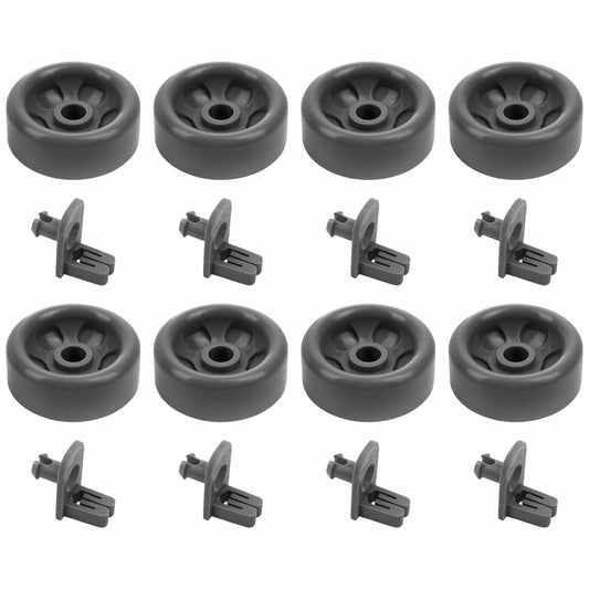 WD12X10136 WD12X10277 Dishwasher Wheels for GE Profile Lower Rack Kit 8PC Studs