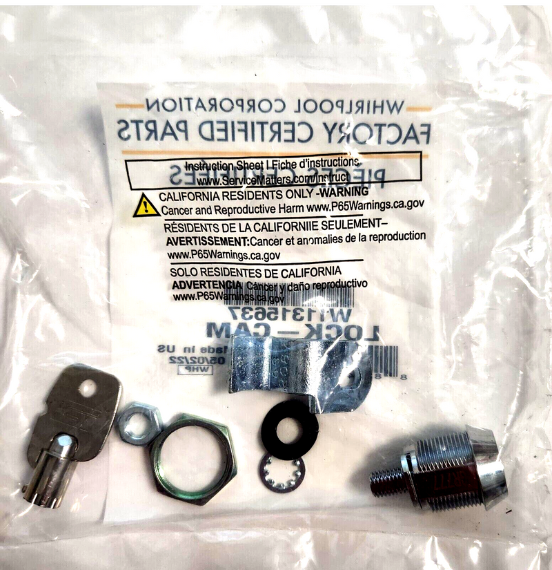 ✅OEM Whirlpool WPW11315637 Washer Commercial Laundry Lock and Key W11315637