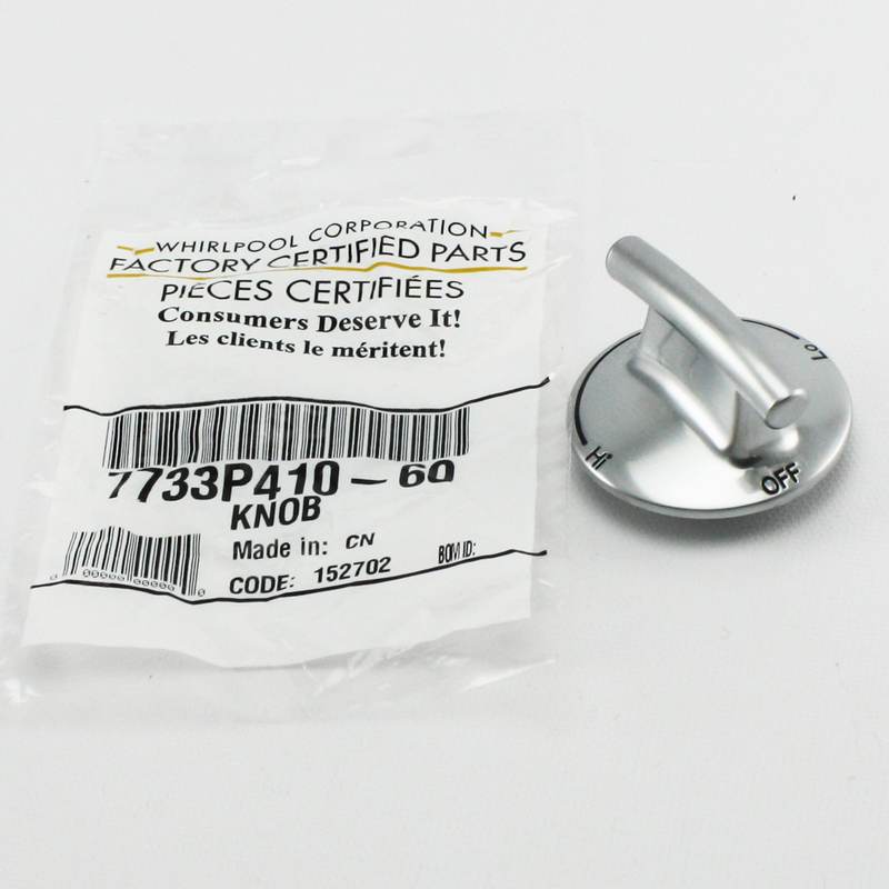 ✅OEM Whirlpool 7733P410-60 74007733 Cooktop Knob