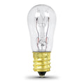 6S6 6-Watt S6 Indicator Lamp S3900 Candelabra Base, Clear 6 watt, 120V