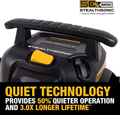 6 Gallon STEALTHSONIC Wet Dry Shop Vac, Powerful Suction & Portable Shop Vacuum