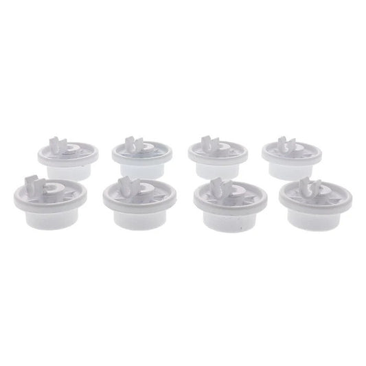 Dishwasher Roller Kit for Bosch 12004485, 00617087, 617087 8-PACK WHITE