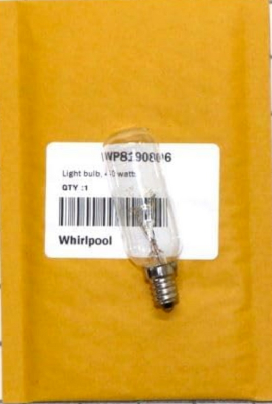 OEM Whirlpool W10313842 WP8190806 Range Hood Bulb-Light 8190806