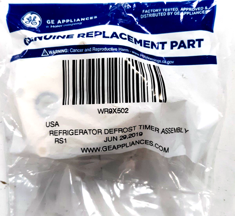 ✅OEM GE WR09X10049 WR9X502 Refrigerator Defrost Timer 15 hr. 34 min