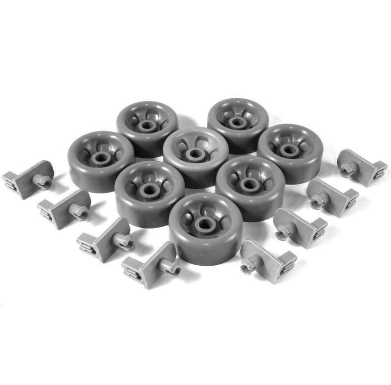 GE Kenmore Dishwasher Dishrack Roller and Axle Kit 8X WD12X10277 & 8X WD12X10136