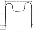 Whirlpool Kenmore Bake Element for WP74003020, 74003020 WP74010750