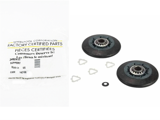 ✅OEM Whirlpool WP349241T Dryer Drum Support Roller Kit 349241T