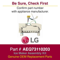 AEQ73110203 Refrigerator Ice Maker Assembly Kit, Replaces AEQ73110205