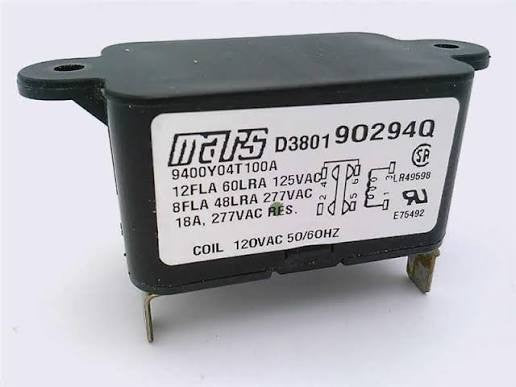 HVAC 90 294Q Relay, Fan, 115/120 Vac