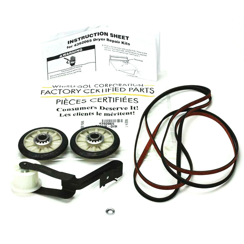 ✅OEM Whirlpool 4392065 Dryer Belt Pulley Kit AP3131942