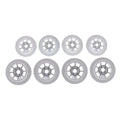 Dishwasher Roller Kit for Bosch 12004485, 00617087, 617087 8-PACK WHITE