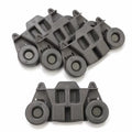 Dishwasher Lower Dishrack Wheel Assembly for Whirlpool W10195416 (4-pack)