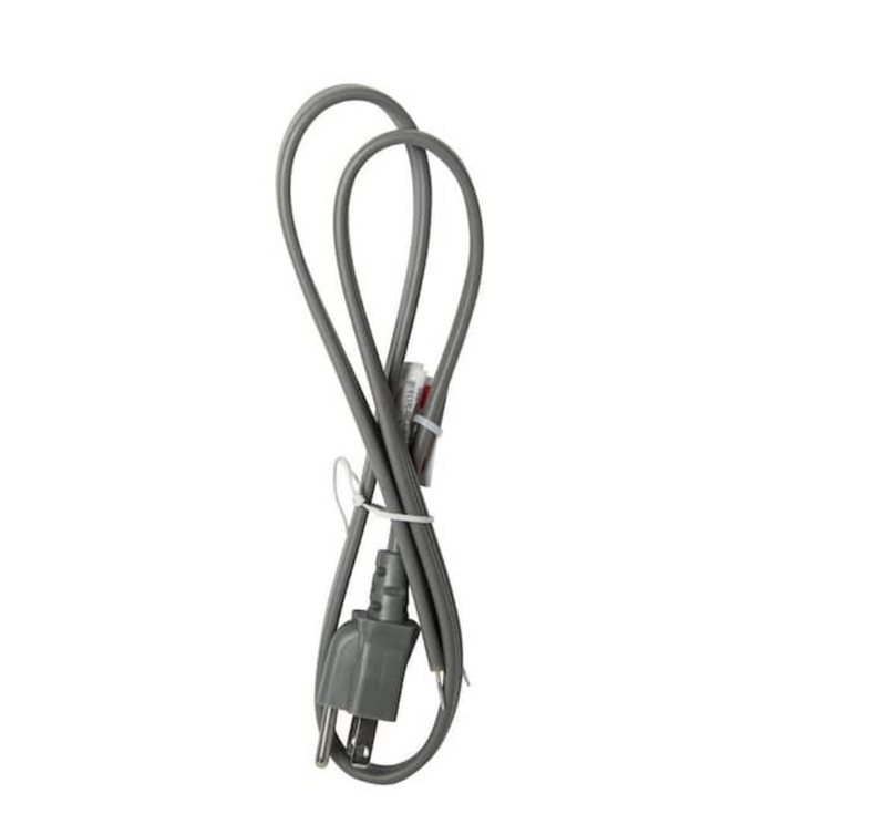 3 ft. 16/3-Gauge 3-Wire Power Supply Cord Garbage Disposal Straight Plug in Gray
