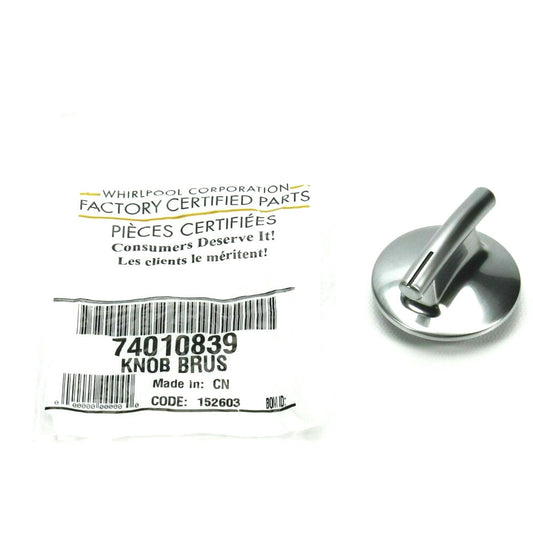 ✅OEM Whirlpool 74010839 WP74010839 Cooktop Burner Control Knob
