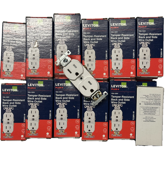 19-Pack 15 A 125 V Commercial Grade Duplex Outlet/Receptacle, TCBR1-W (White)