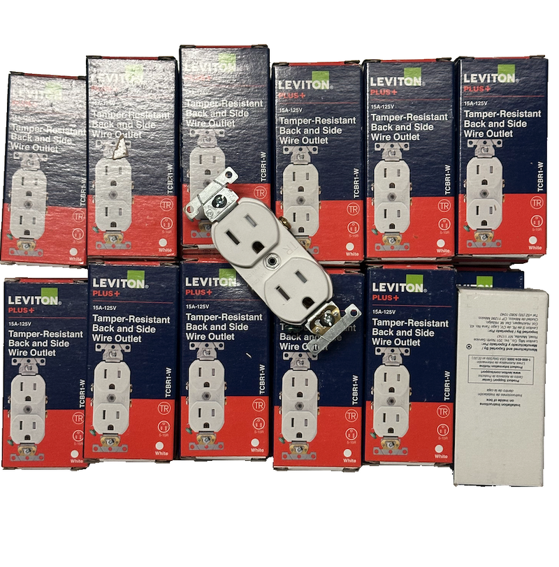 19-Pack 15 A 125 V Commercial Grade Duplex Outlet/Receptacle, TCBR1-W (White)