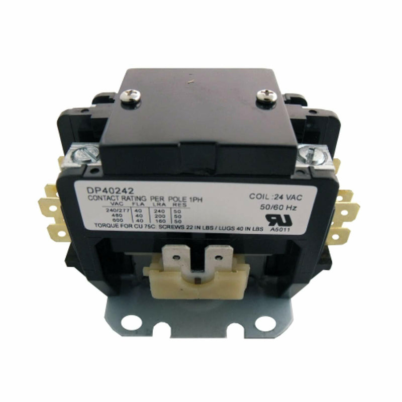 ✅OEM Supco DP40242 2P Definite Purpose A/C Contactor 40 FLA Coil 24 VAC 50/60Hz