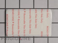 ✅OEM Electrolux 242015201  Frigidaire Refrigerator Gallery Label 242015201