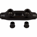 Morris Products Black Insulated In-Line Splice Connector 2/0-6 Wire Range, 3/16