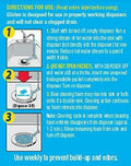 Garbage Disposer Care Foaming Cleaner, Lemon Scent, 4 Uses 1Pk DP06N-PB