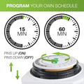 GROW1 120v Analog Timer Single Outlet 24 Hour Grounded Lamp Grow light Quality