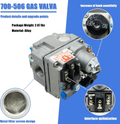 700-506 Gas Valve, Fast Opening, 200000 BTU/H, Combination Gas Valve, Inlet Filt
