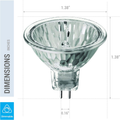 Pack of 2 MR11 6V Precision Halogen Fiber Optic Light Bulb