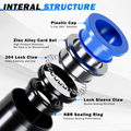 1/4" Air Line Tubing Kit 100FT Nylon Hose Quick Connect Fittings 27PCS