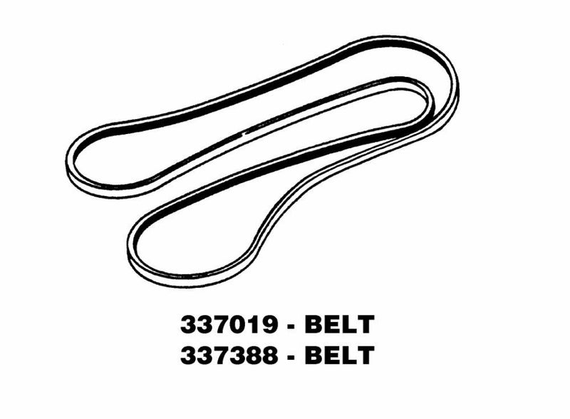 Whirlpool Kenmore Dryer Belt 92 1/4" 3 Rib 337388 917J3