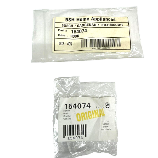 OEM Bosch Clothes Dryer Door Latch Hook for Models WTA3500 WTL5400 WTL5410
