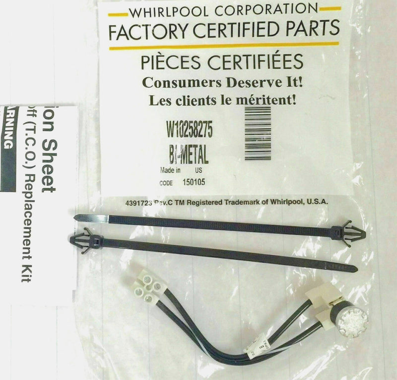 ✅OEM Whirlpool W10258275 WPW10258275 Dishwasher Thermal Fuse
