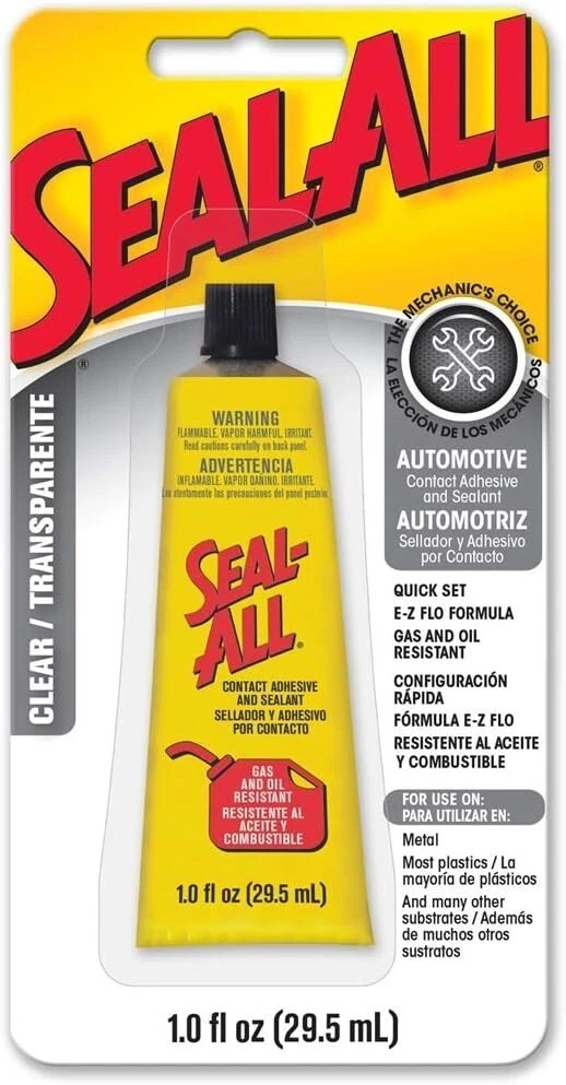 Seal-All Dryer Seal Adhesive 1oz Fast Drying, Heat and Water Resistant