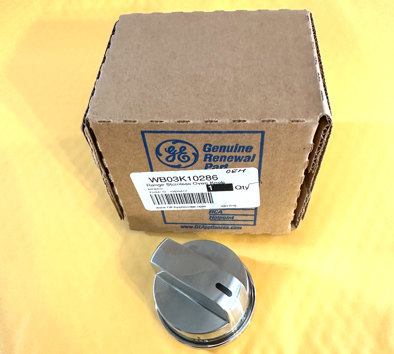 OEM GE WB03K10214 WB03K10286 Range Burner Knob Assembly