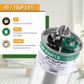 45+10 MFD 45/10 Uf 370/440V CBB65 CBB65B Dual Run Capacitor 97F9895 Z97F995