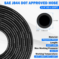 1/4" Air Line Tubing Kit 100FT Nylon Hose Quick Connect Fittings 27PCS