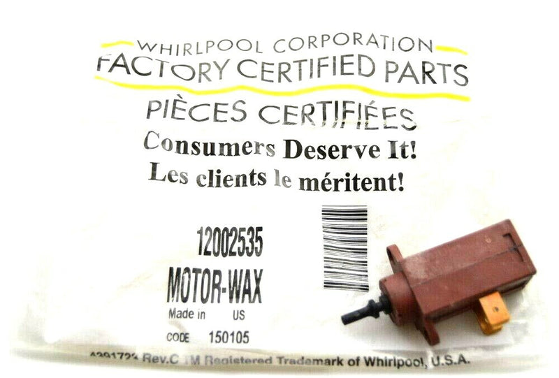 Authentic Whirlpool 12002535 Wax Motor Kit WP22002119 AP4009198 PS1777057