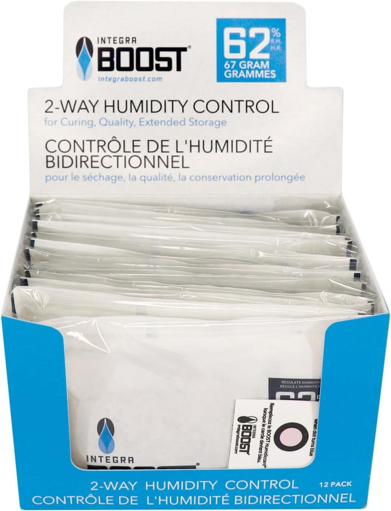 Integra Boost RH 2-Way Humidity Control, 62 Percent, 2 Gram (Pack of 12)