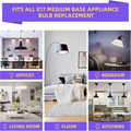 E17 LED Light Bulb 3W 380LM 6000K Daylight White, 8206232A 40W Bulb 2 PK