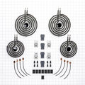Authentic Whirlpool Range 4 Burner Element Kit 4392061