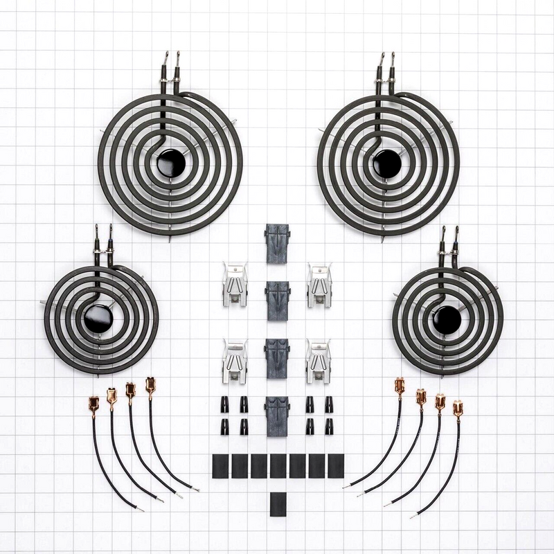 Authentic Whirlpool Range 4 Burner Element Kit 4392061