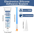 Silicone Conformal Coating Sealant Transparent Waterproof Electronics 100ml