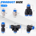 1/4" Air Line Tubing Kit 100FT Nylon Hose Quick Connect Fittings 27PCS