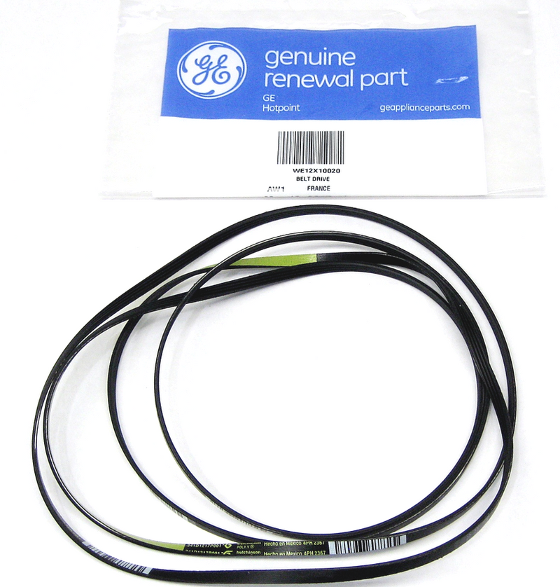 ✅OEM GE WE12M29 Dryer Belt, Size: 89 1/2 inches long. 4 ribs