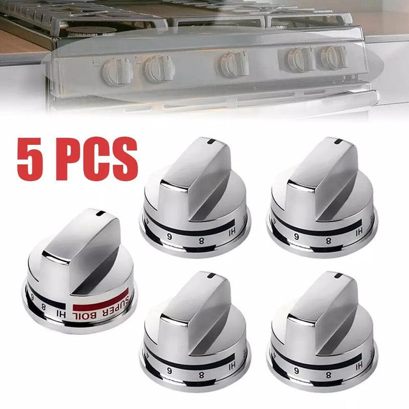 5 PCS Stove Knob Replacements for LG Gas Range LRG30355ST LRG30357ST LRG30855ST